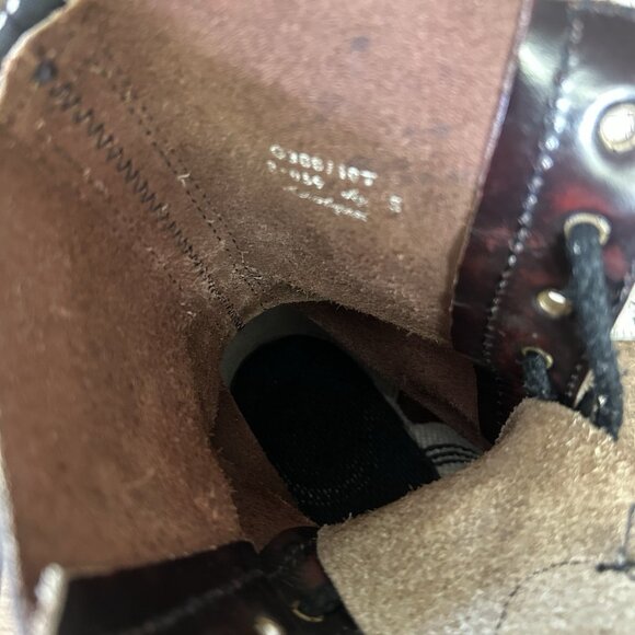 Grinders Vintage Steel Toe Black Cherry Work Boots Mens UK 5 US 6 - Picture 5 of 12